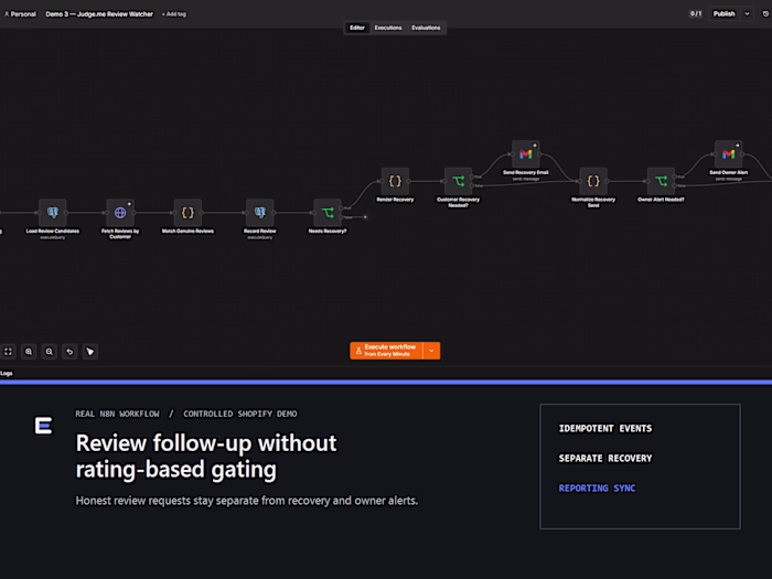 Review Follow-Up Without Rating-Based Gating