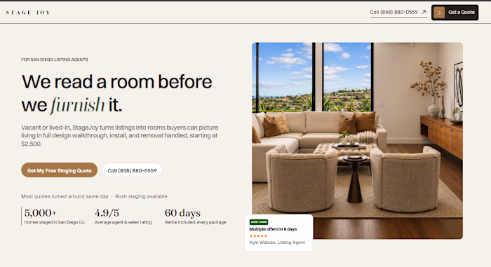 Designed an ad-focused landing page