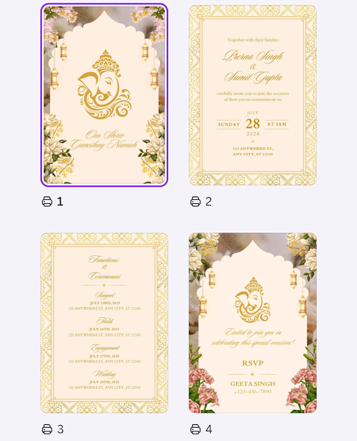 Traditional Wedding Invitation