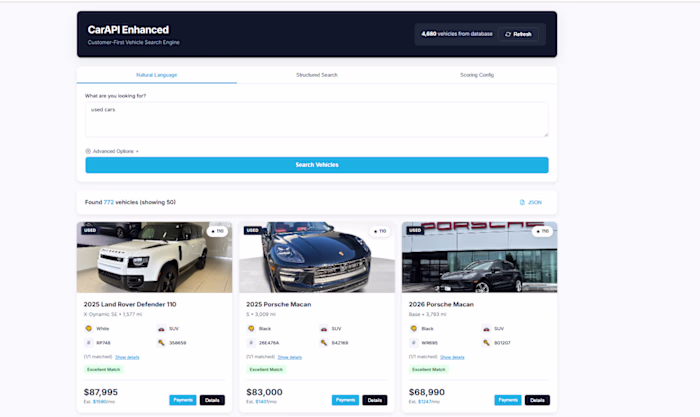 AI Enhanced Advanced Filtration API