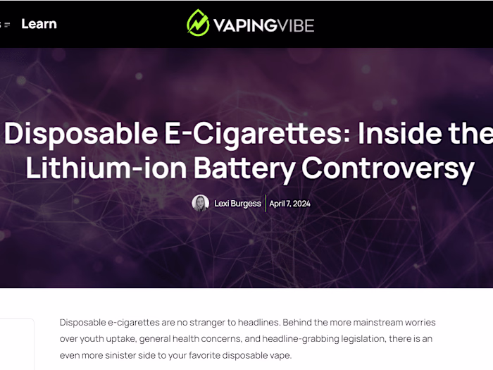 Statistics-Driven Research Articles for Vaping Vibe