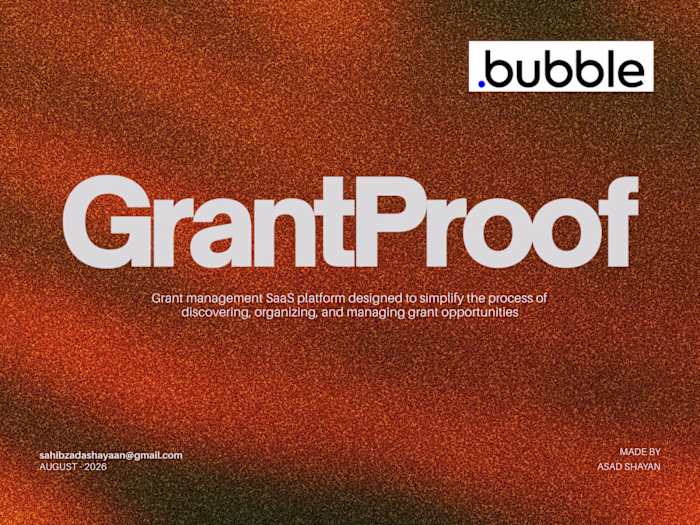 GrantProof is a grant management