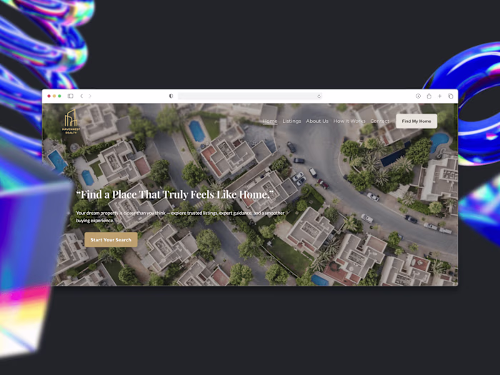 Squarespace Website Design for Havennest Realty