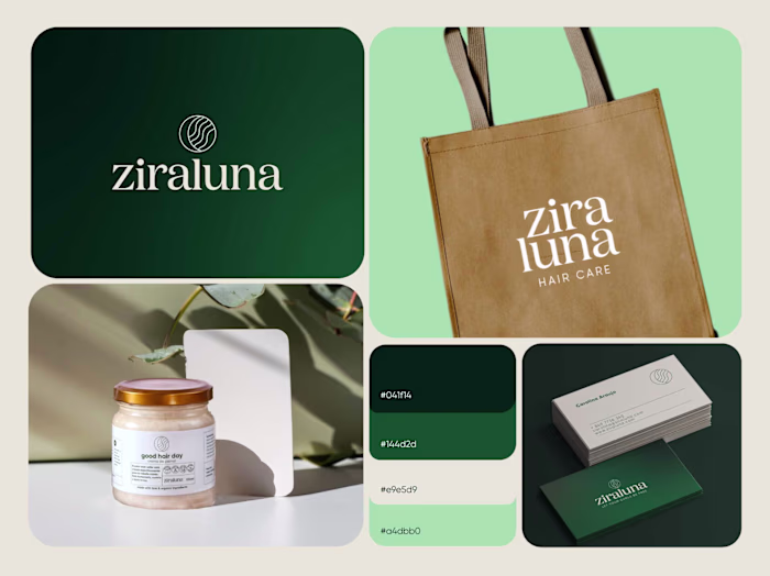 Branding Ziraluna: Conscious Haircare