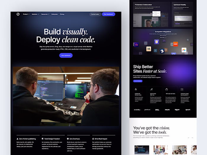 Developer-First SaaS Landing Page Design