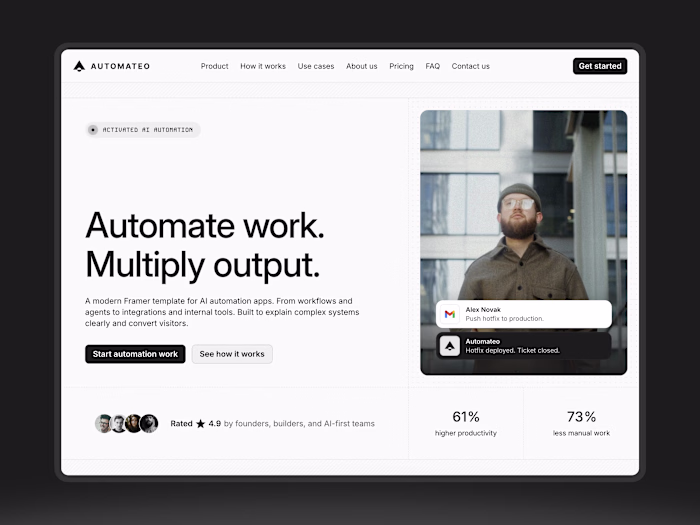 Automateo AI Automation Website in