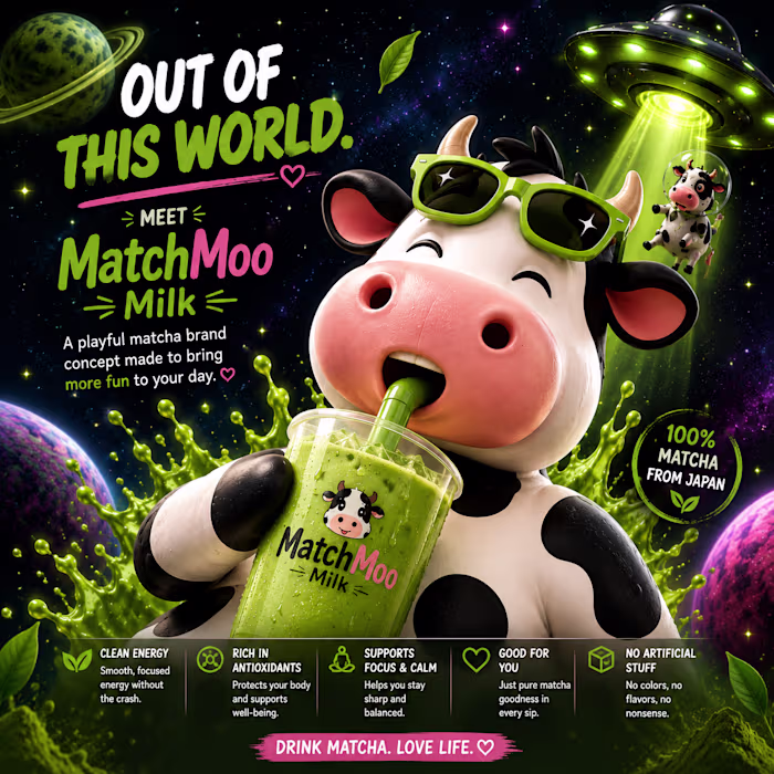 MatchMoo — A Playful Matcha
