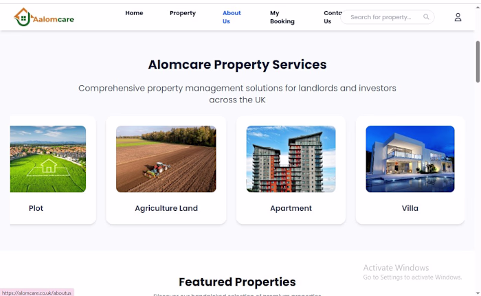 Property management software and website