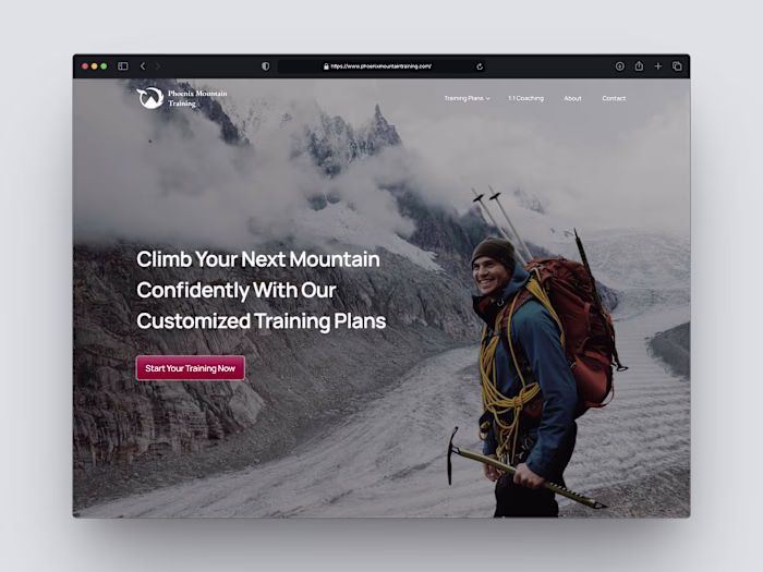 Phoenix Mountain Training: Website Design and Framer Development