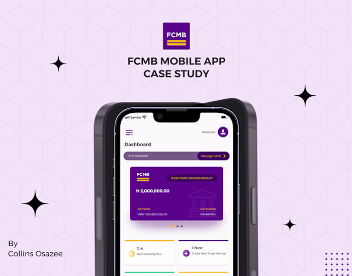 FCMB MOBILE APP CASE STUDY on Behance