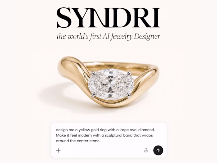 SYNDRI - the world’s first AI jewelry designer.