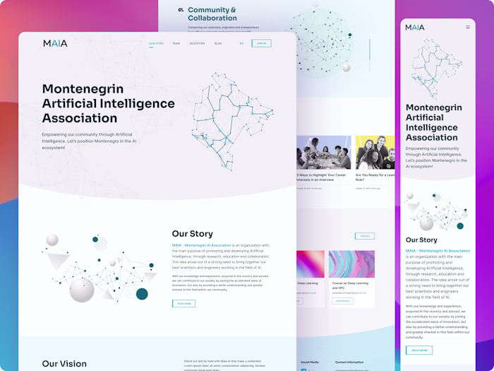 Maia Website UI-UX Design