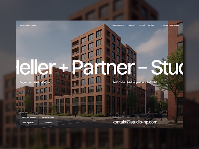 Studio Heller + Partner - Exploration of layout and typography.