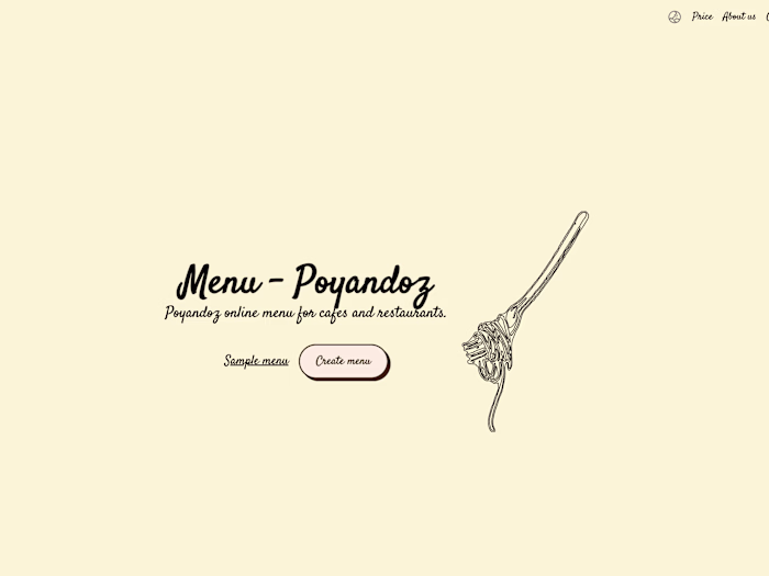 Online QR Code Menu