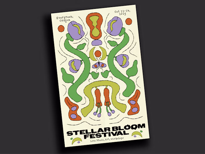 POSTER DESIGN & ILLUSTRATION FOR STELLAR BLOOM FESTIVAL