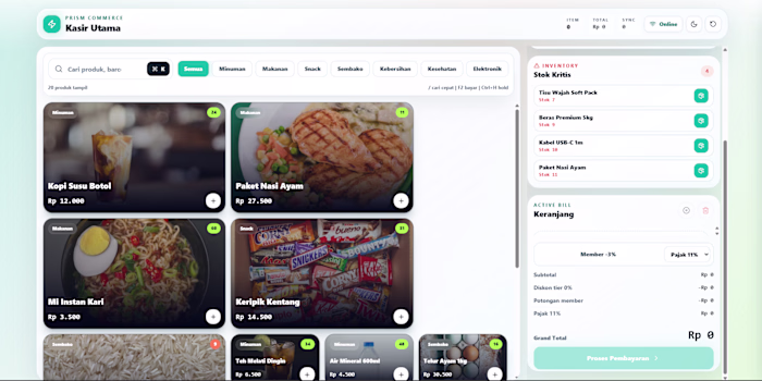 A point-of-sale interface for daily