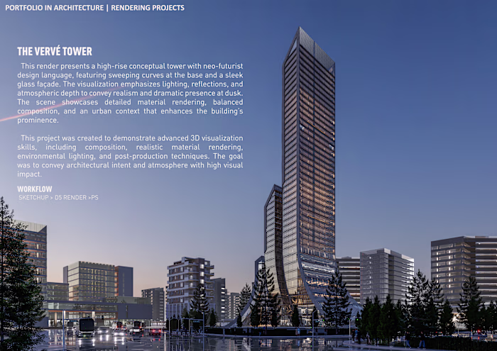 A bold neo-futurist tower defined