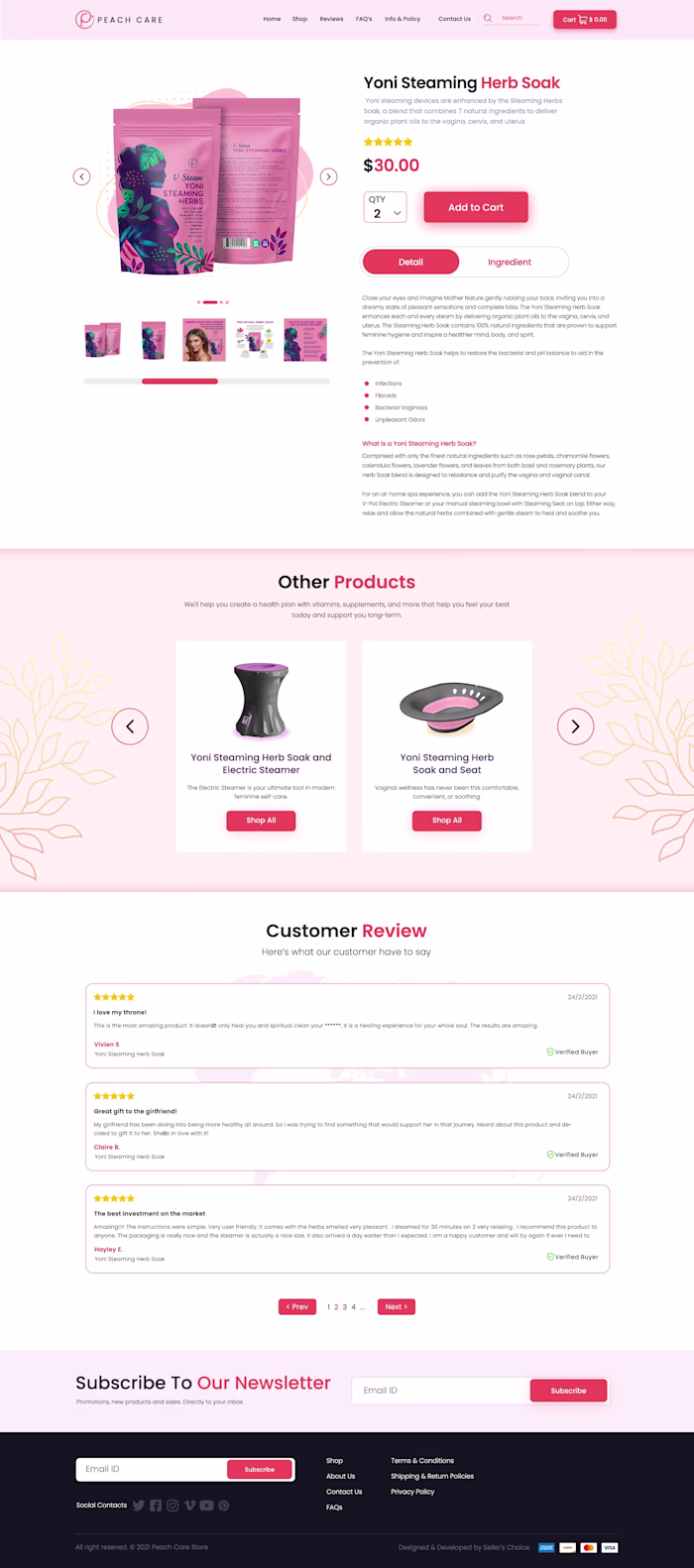 Landing page