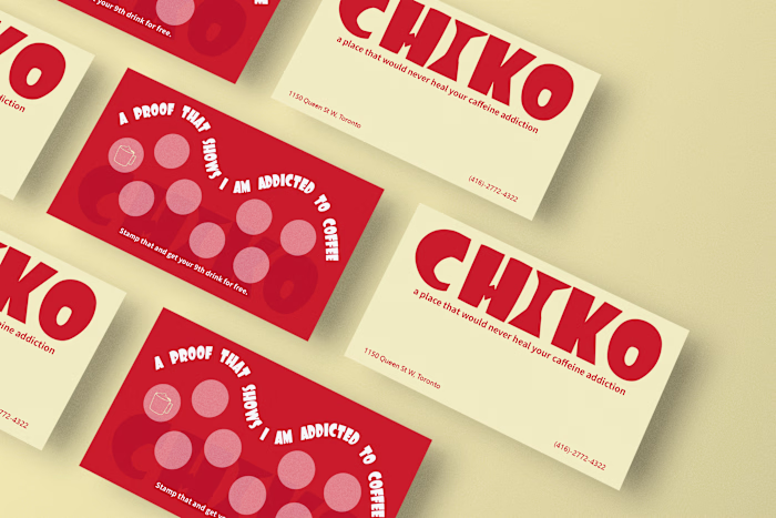 CHIKO: branding project for a local cafe