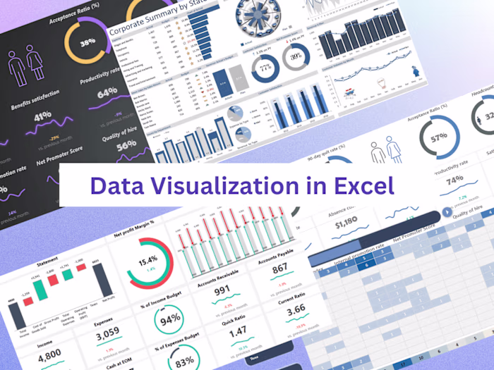 Data Visualization in Excel using Dynamic dashboards