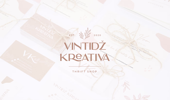 Vintidz Kreativa Thrift Shop - Brand Identity