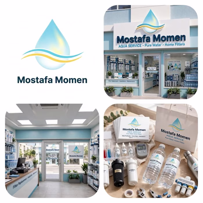Modern Minimalist Water Purification Agency Logo Design