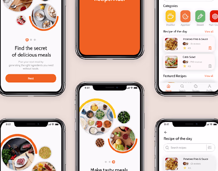 RECIEPE FINDER APP UI