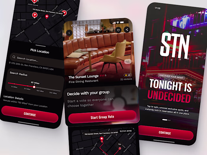 Mobile app design for STN,