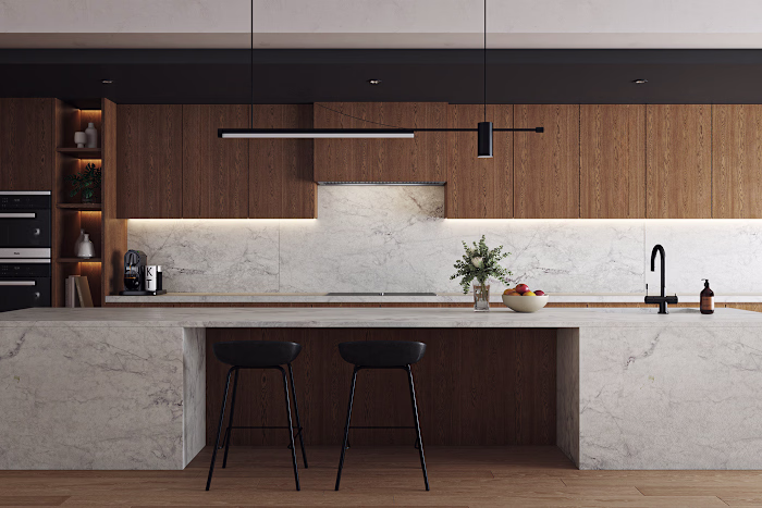 High quality 3d visualize for Kitchen
