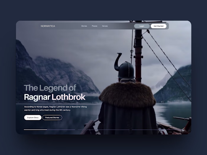 Vikings Website Landing Page Design