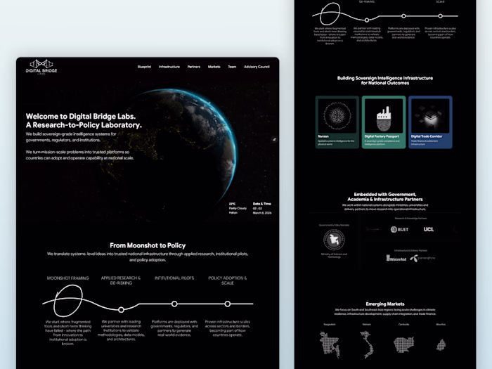 Digital Bridge Website Framer Development