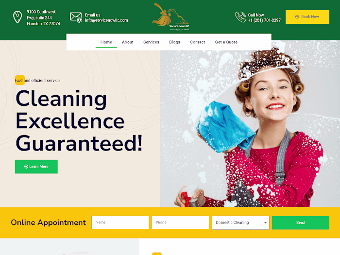 Home Cleaning Website