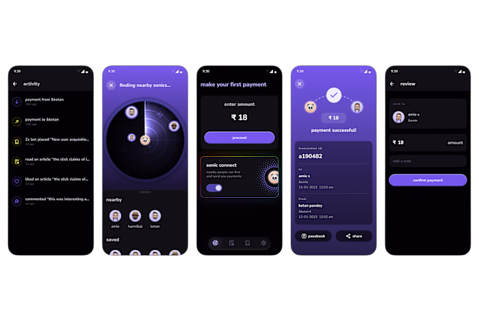 Proximity payments app