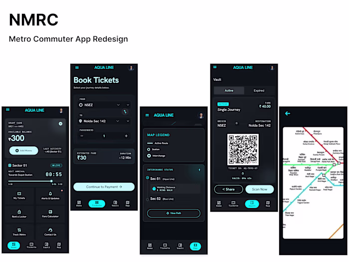 Redesigned the NMRC metro app