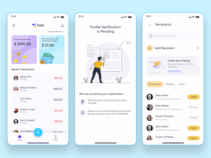 Fintech Payment App UI/UX Design