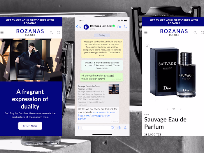 E-Commerce Website & Brand Design – Rozanas