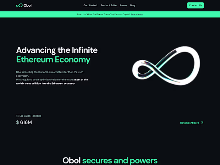 Obol - backend for distributed validators technology (Ethereum)