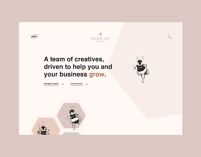 Humble Bee Marketing - Web Design & Development :: Behance