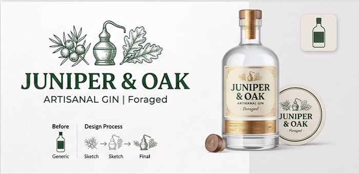 Juniper & Oak — Packaging