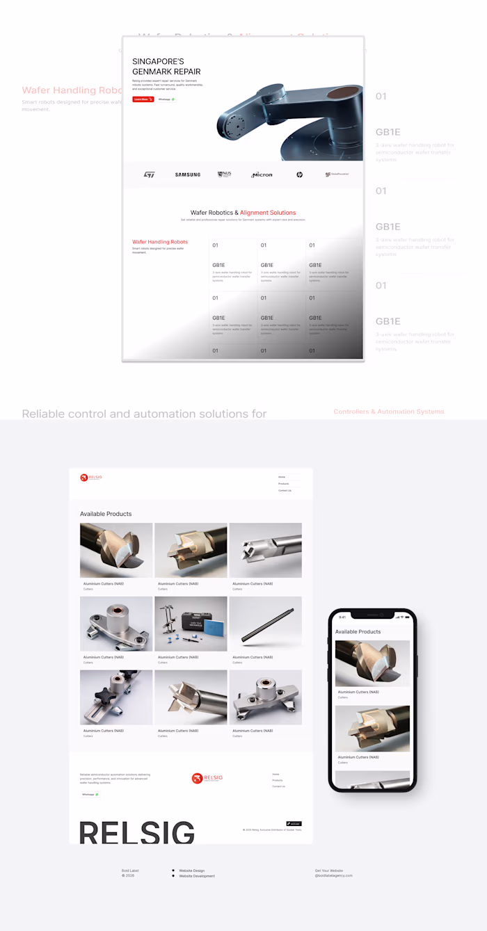 Robotics engineering company website