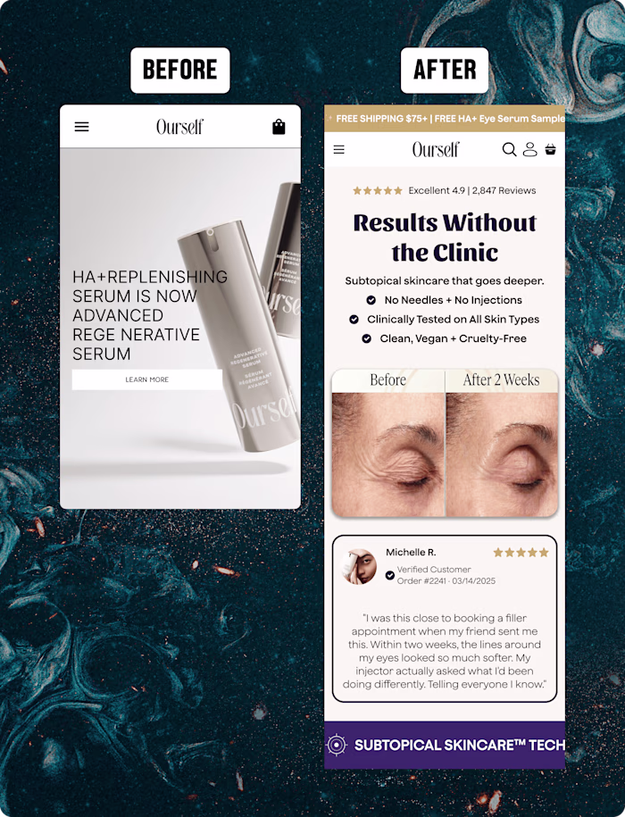 The goal of a redesign