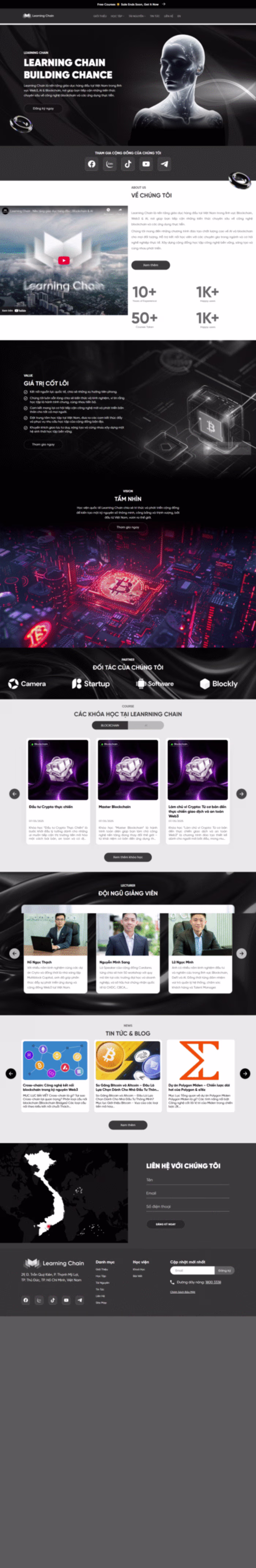 Blockchain Education Website - Learning