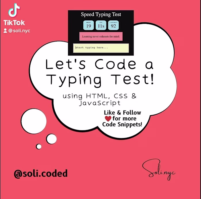 Coded Typing Test Tutorial