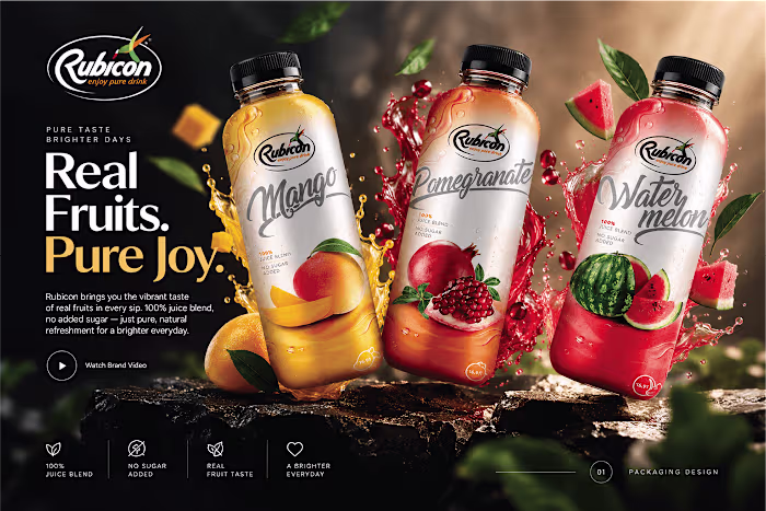 Rubicon Beverage Packaging Design