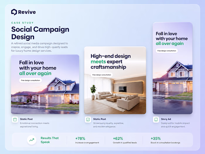 Revive Real Estate Social Media Carousel Design