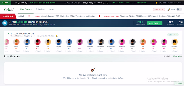 CricAI , Real-Time Cricket Intelligence
