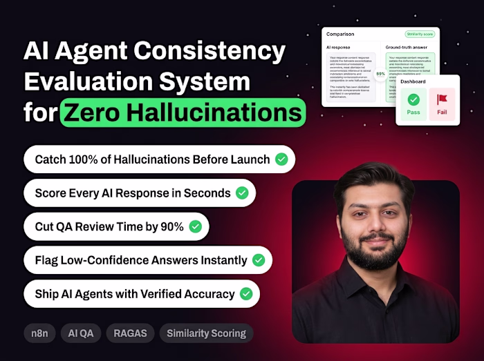 n8n evaluation workflow adapted from