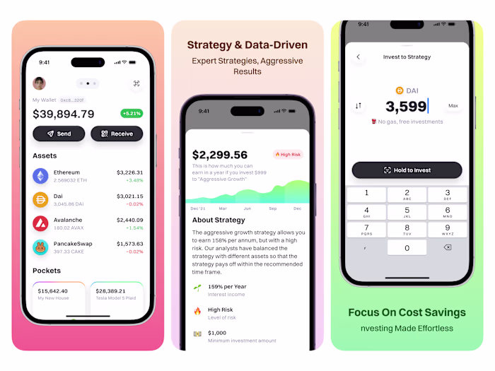 Crypto Asset Management App Design