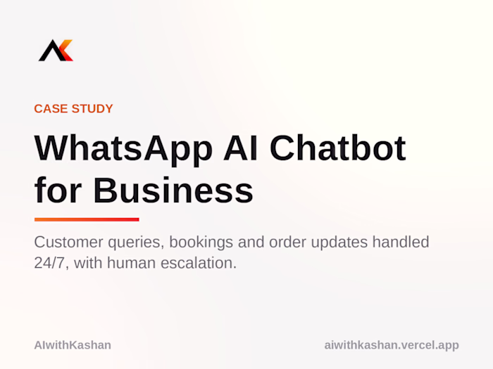 WhatsApp AI Chatbot for Business