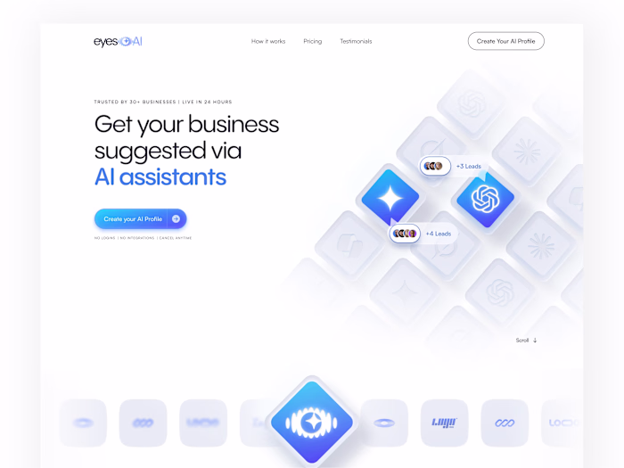 Landing page for AI Ranking